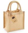 W411 Westford Mill Jute Petite Gift Bag Natural colour image